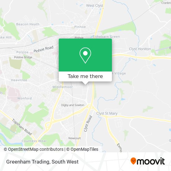 Greenham Trading map
