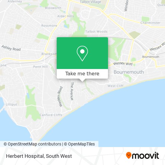 Herbert Hospital map