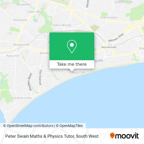 Peter Swain Maths & Physics Tutor map