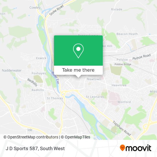J D Sports 587 map