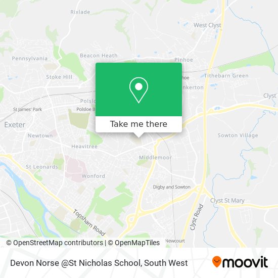 Devon Norse @St Nicholas School map