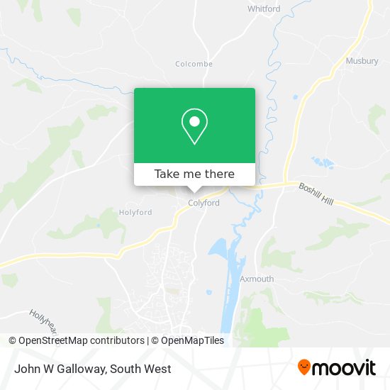 John W Galloway map