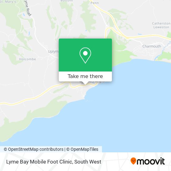 Lyme Bay Mobile Foot Clinic map