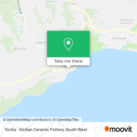 Sicilia - Sicilian Ceramic Pottery map