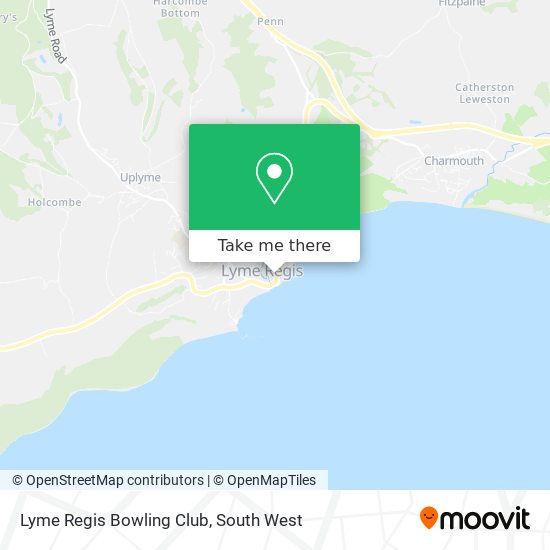 Lyme Regis Bowling Club map