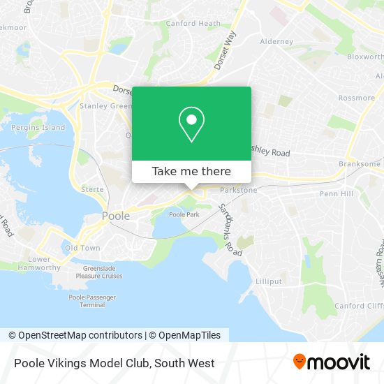 Poole Vikings Model Club map