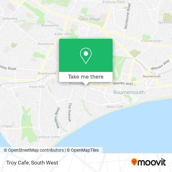 Troy Cafe map