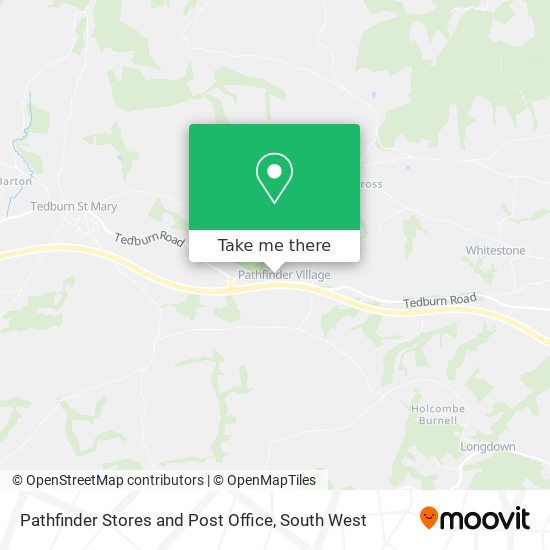 Pathfinder Stores and Post Office map