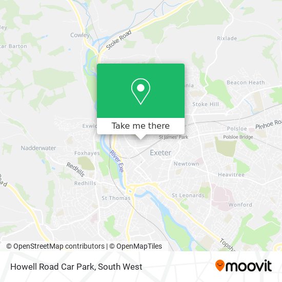 Howell Road Car Park map