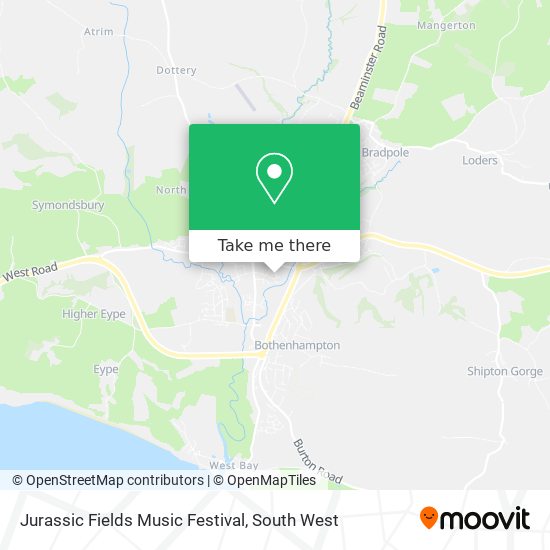 Jurassic Fields Music Festival map