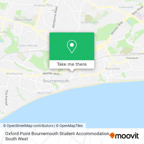 Oxford Point Bournemouth Student Accommodation map