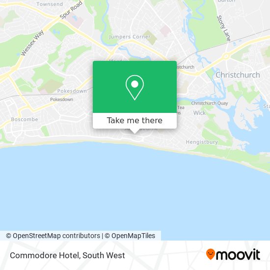 Commodore Hotel map
