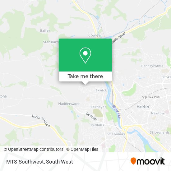 MTS-Southwest map