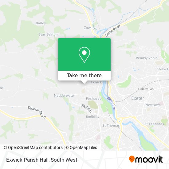 Exwick Parish Hall map