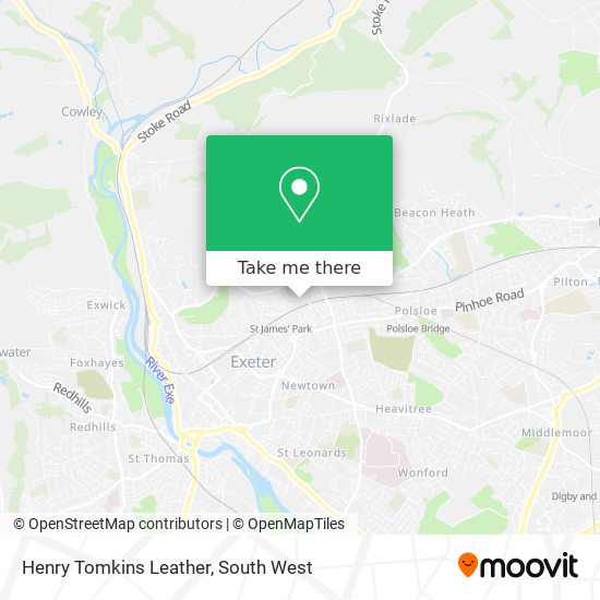 Henry Tomkins Leather map