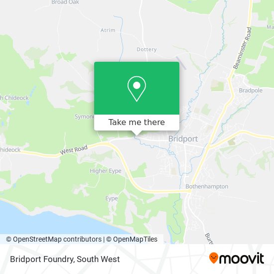 Bridport Foundry map