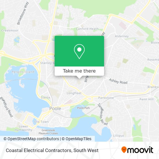 Coastal Electrical Contractors map