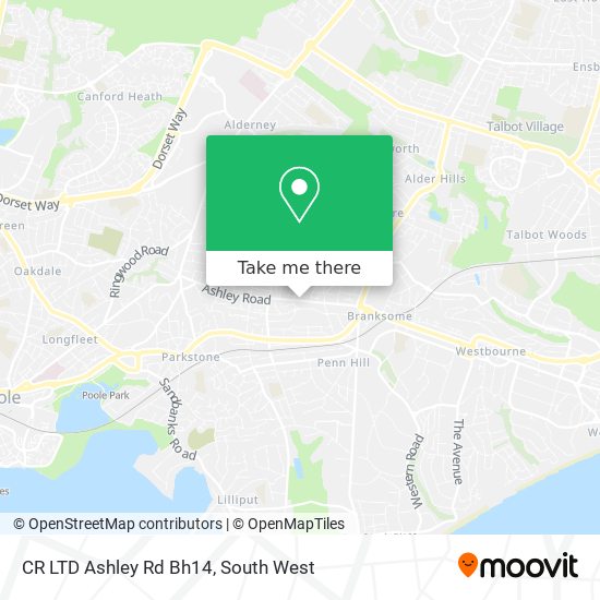 How To Get To Cr Ltd Ashley Rd Bh14 In Poole By Bus Or Train