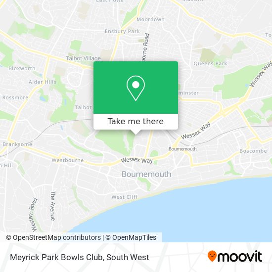 Meyrick Park Bowls Club map