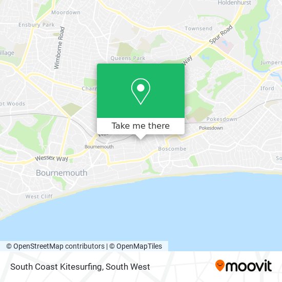 South Coast Kitesurfing map