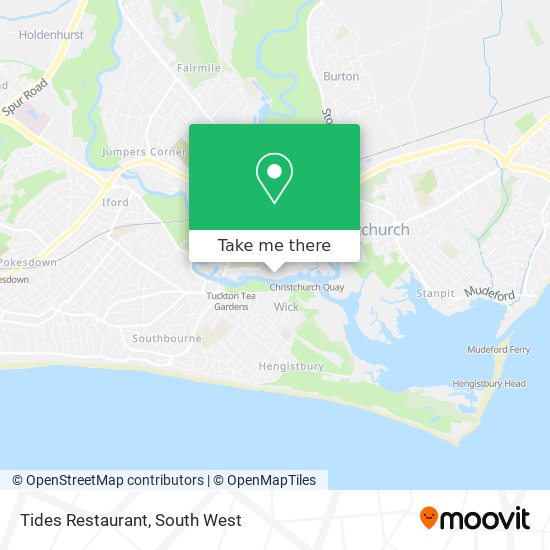 Tides Restaurant map
