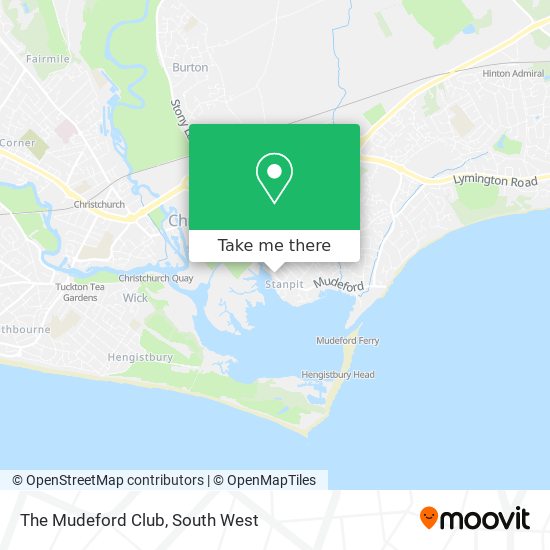 The Mudeford Club map