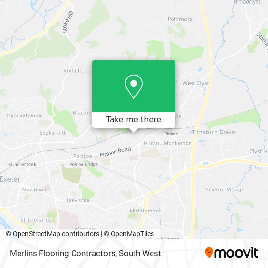 Merlins Flooring Contractors map