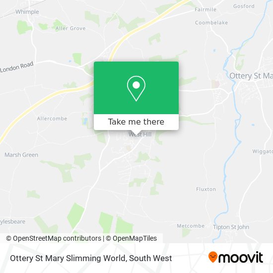Ottery St Mary Slimming World map