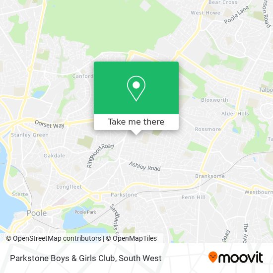 Parkstone Boys & Girls Club map