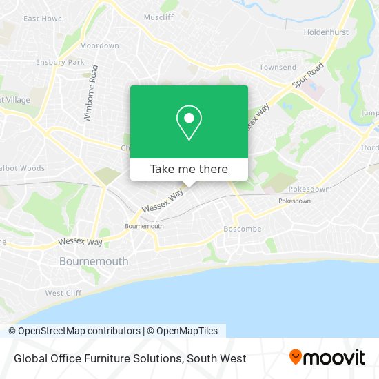 How to get to Global Office Furniture Solutions in Bournemouth by Bus or  Train?