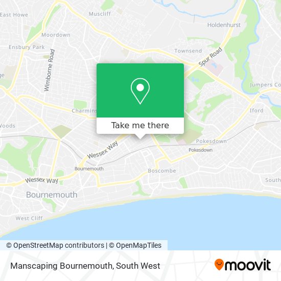 Manscaping Bournemouth map