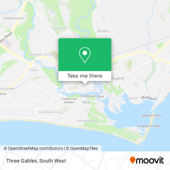 Three Gables map