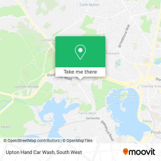 Upton Hand Car Wash map