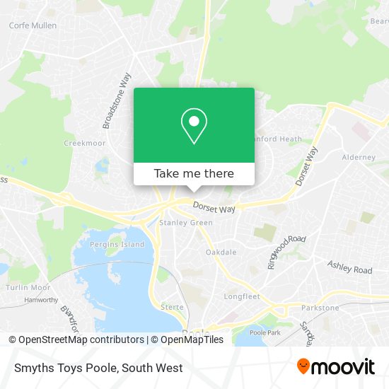 Smyths Toys Poole map