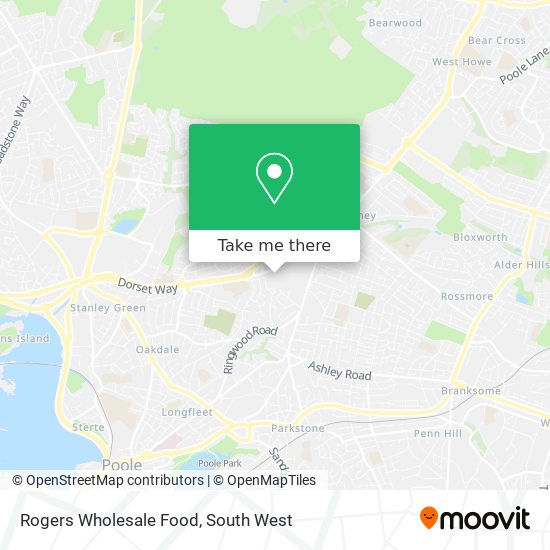 Rogers Wholesale Food map