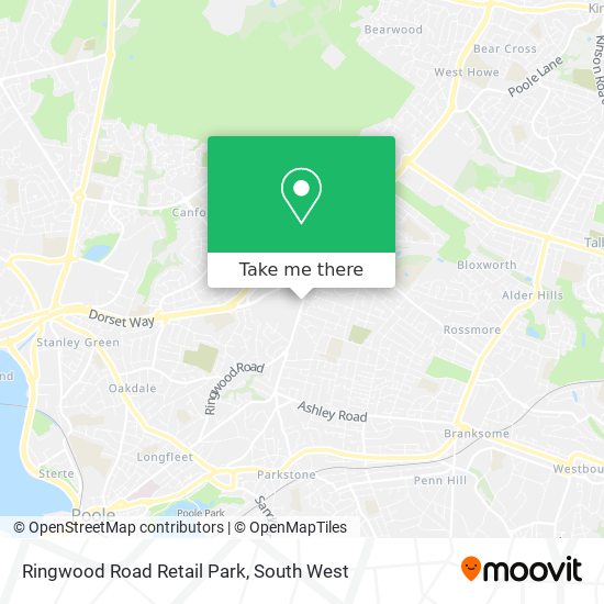 Ringwood Road Retail Park map