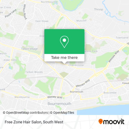 Free Zone Hair Salon map