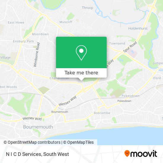 N I C D Services map