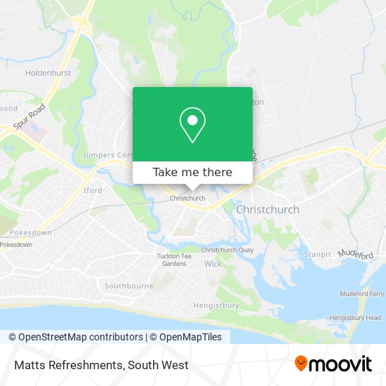 Matts Refreshments map