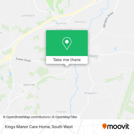 Kings Manor Care Home map