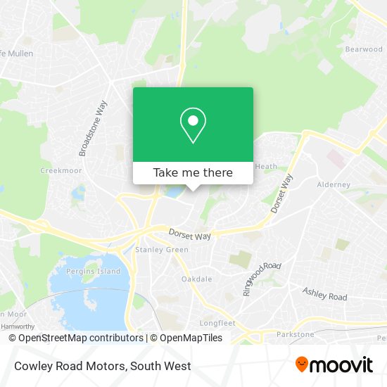 Cowley Road Motors map