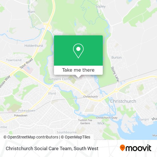 Christchurch Social Care Team map