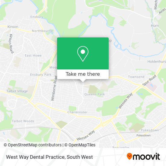 West Way Dental Practice map