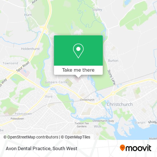 Avon Dental Practice map