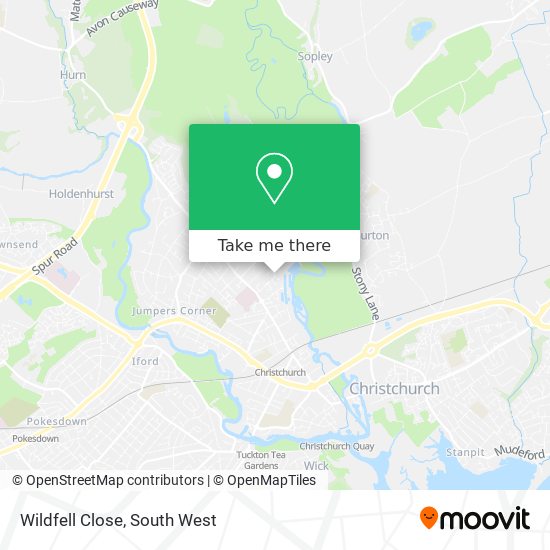 Wildfell Close map