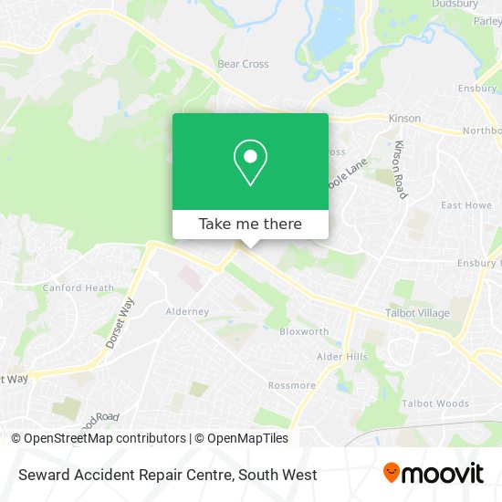 Seward Accident Repair Centre map
