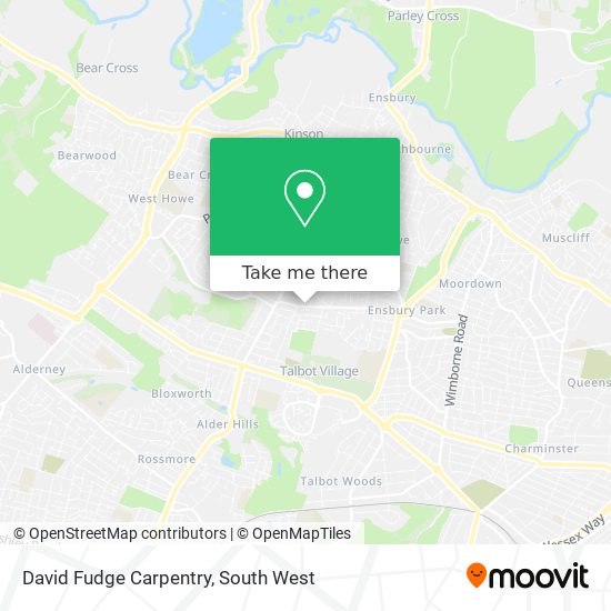 David Fudge Carpentry map