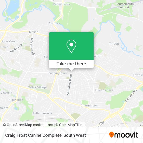 Craig Frost Canine Complete map