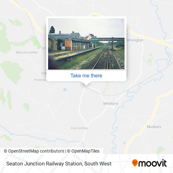 Seaton Junction Railway Station map