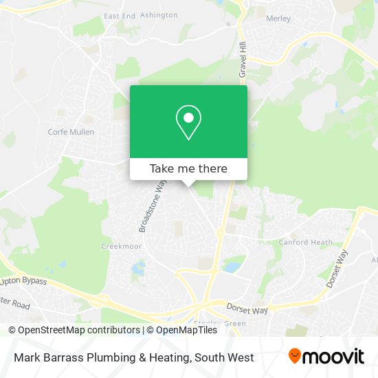 Mark Barrass Plumbing & Heating map